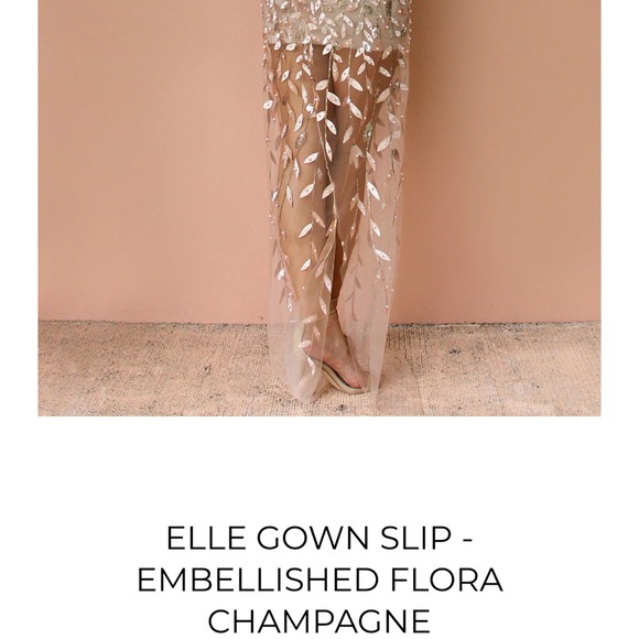 WOW NWT ‘Sister’s the Label’ ELLE GOWN SLIP in CHAMPAGNE (OS) Formal✨free gift!! - Picture 5 of 11